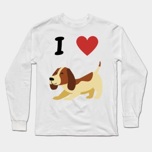 I love my dog Long Sleeve T-Shirt